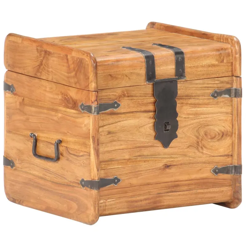 Cufar, 40x40x40 cm, lemn masiv de acacia