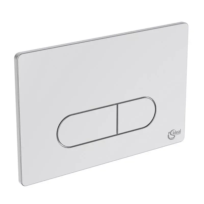 Placa de actionare WC Ideal Standard Oleas M1 R0115AA, dubla spalare, orizontala, 234 x 154 mm, ABS, crom
