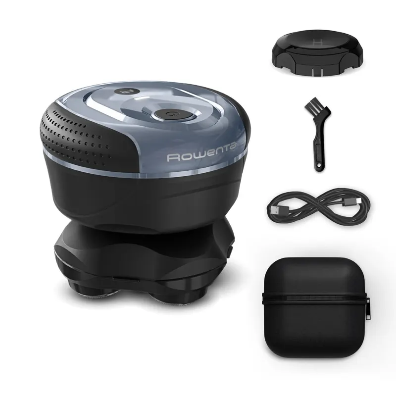 Aparat de ras pentru cap Rowenta Head Shaver TN3110E0, invelis din titan, pana la 80 min autonomie, precizie de 0.1 mm, 7300 rpm, tehnologie Wet Dry