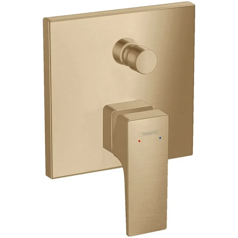 Baterie cada-dus incastrata Hansgrohe Metropol, montaj incastrat, cartus ceramic, protectie apa calda, bronz periat