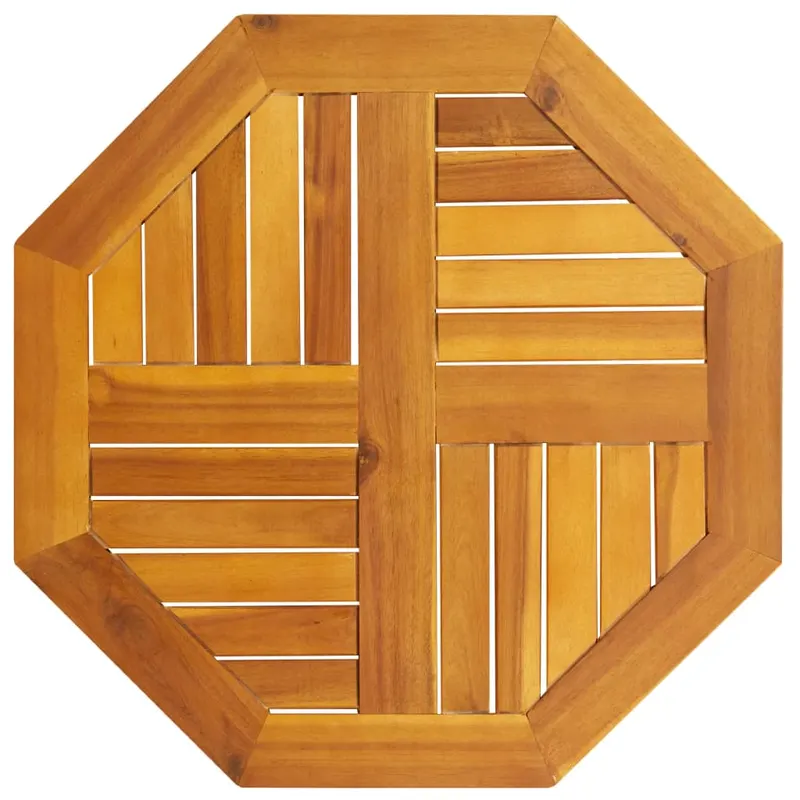 blat de masa, 60x60x2 cm, octogonal, lemn masiv acacia
