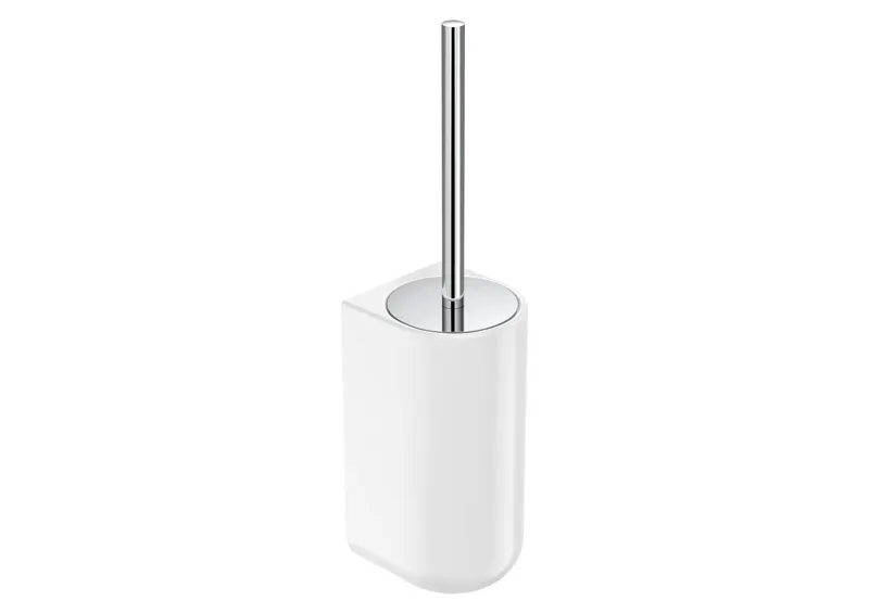 Perie WC Roca A3870ZE000, 115 mm, 400 mm, 2 orificii instalare, pe perete, metal, ceramica sanitara, Alb