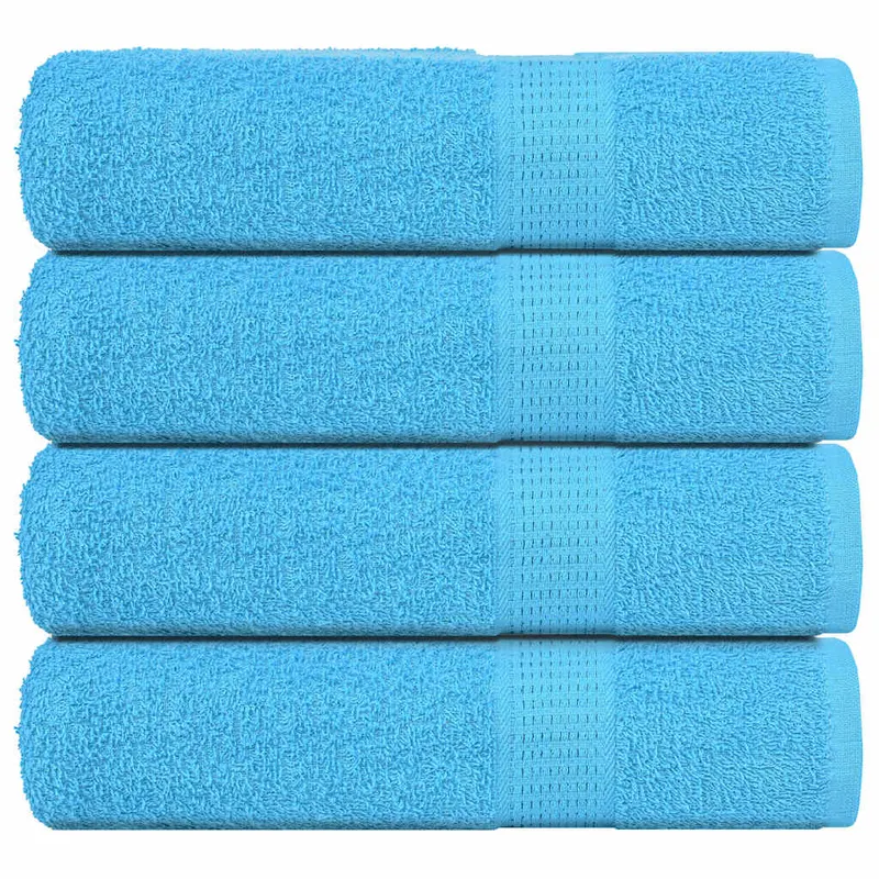 Prosoape de dus, frogn, 4 buc., turcoaz, 70x140 cm, 360 g/m2