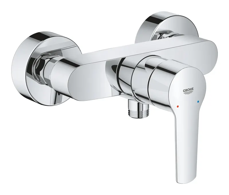 Baterie dus Grohe 24208002, Start, tip incastrare aparent, tip comanda monocomanda, numar orificii instalare 2, crom