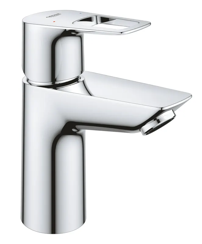 Baterie lavoar Grohe 23337001, Bauloop, tip comanda monocomanda, tip instalare pe lavoar, marime s, crom