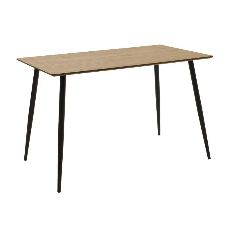 Masă de sufragerie Cuba, Sonoma-negru, 120x70x76 cm - Negru