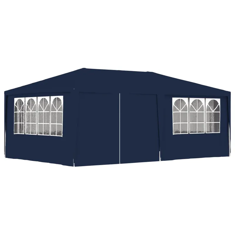 cort de petrecere profesional cu pereti albastru 4x6 m 90 g/m2