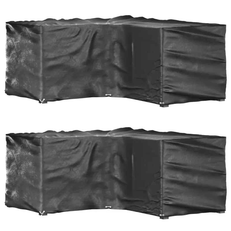 huse mobilier de gradina in forma de l 12 ocheti, 185x185x90 cm