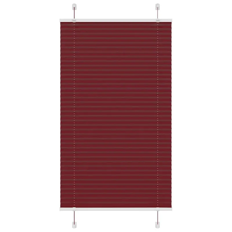 jaluza plisata bordeaux rosu 70x150 cm latime tesatura 69,4 cm