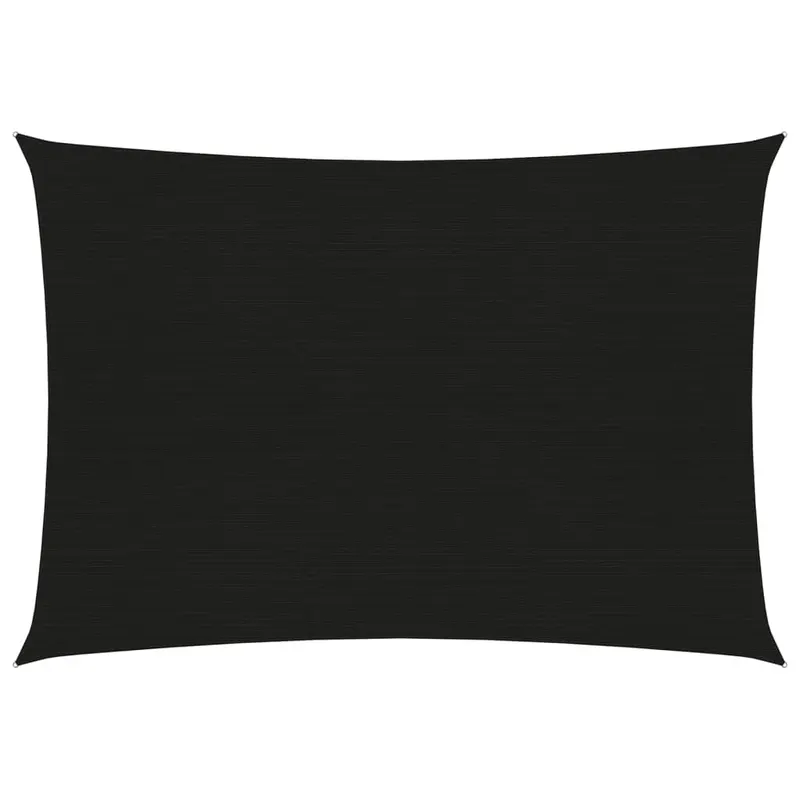 panza parasolar, negru, 4x5 m, hdpe, 160 g/m2