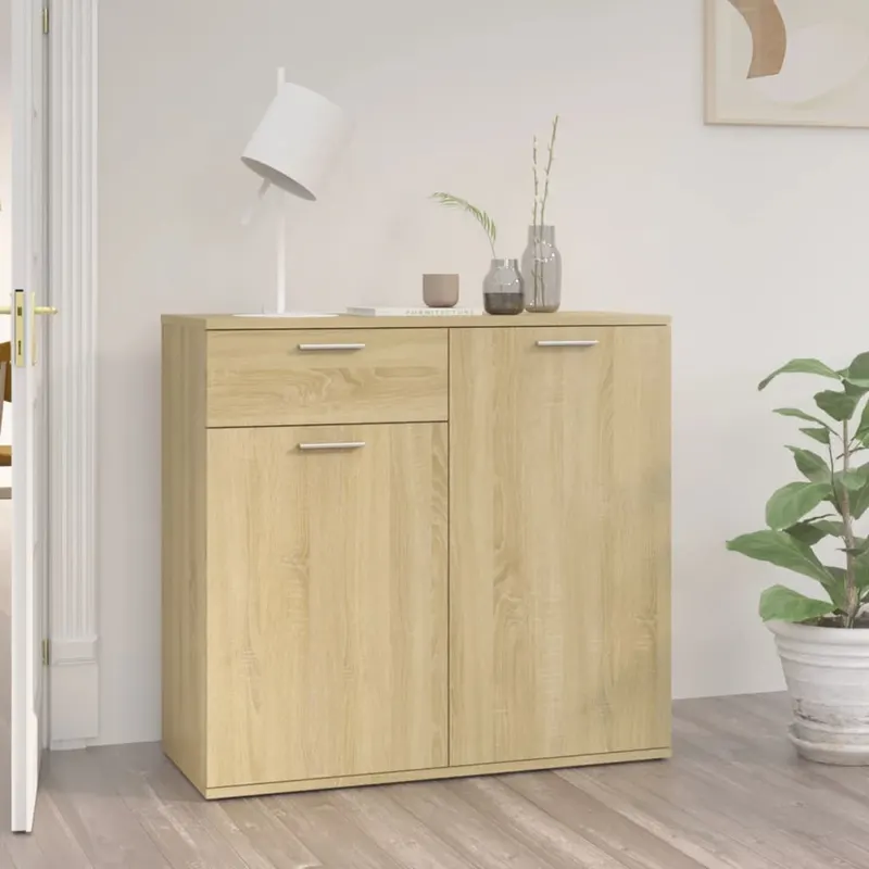 servanta, stejar sonoma, 80x36x75 cm, pal