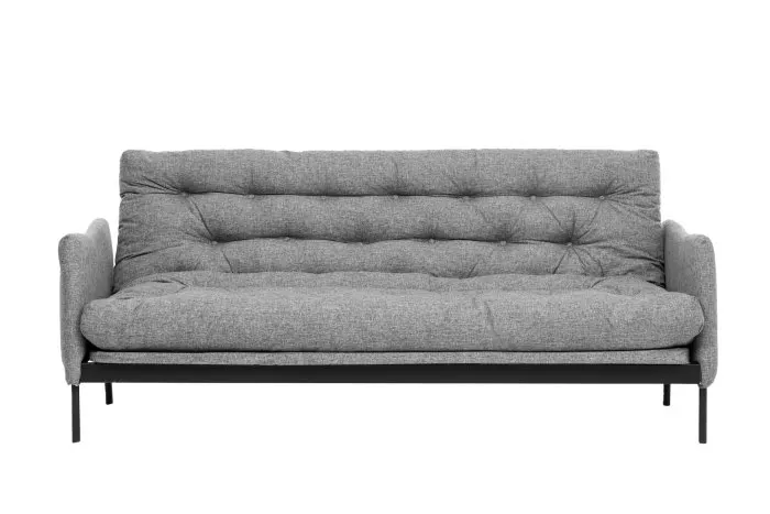 Canapea extensibila RENGE, 3 locuri, gri deschis, 200x82x92 cm