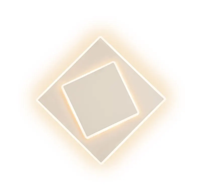 Aplica de perete DACAN - 18X18 CM 12W LED / Alb