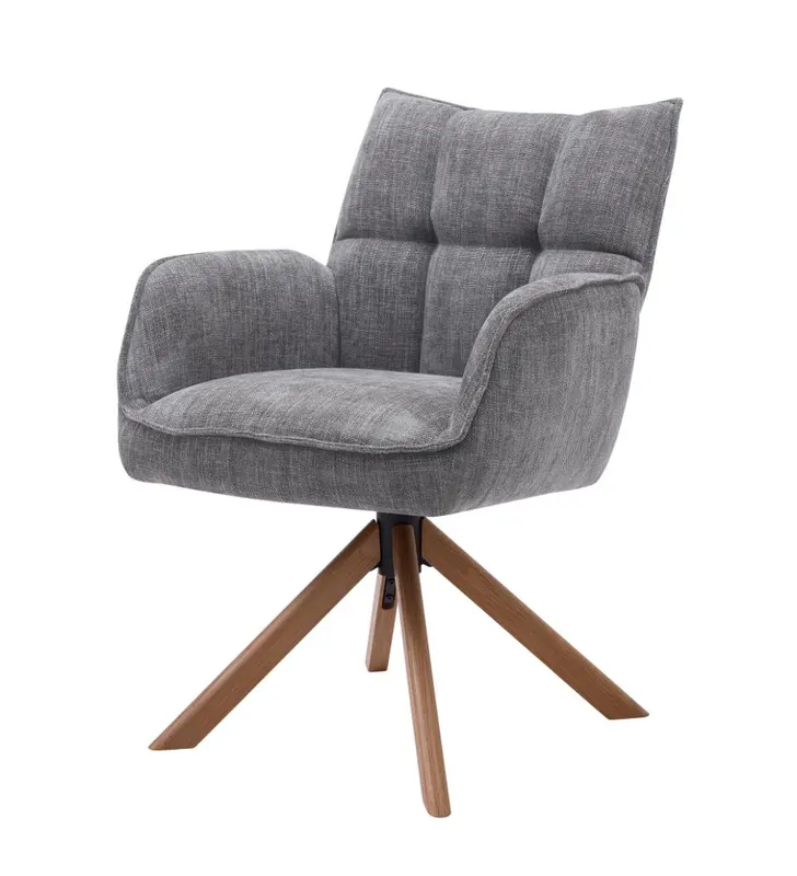 Scaun MONTSAN OAK LEGS - Grey
