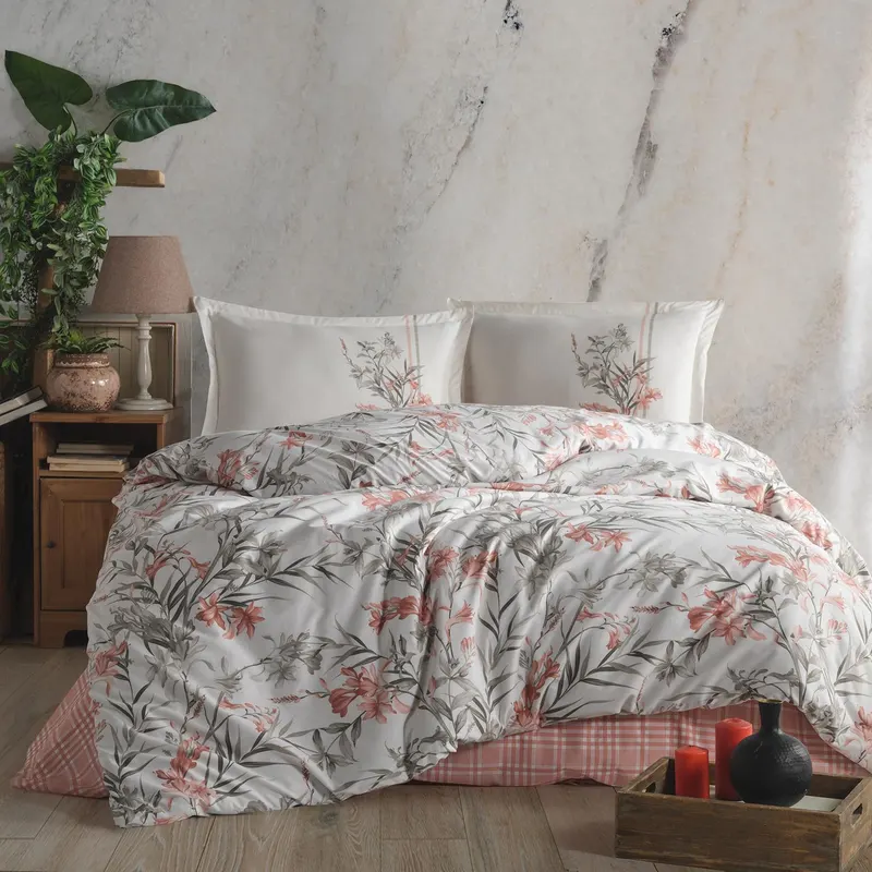 Lenjerie de pat ranforce clasy king size (aprila)