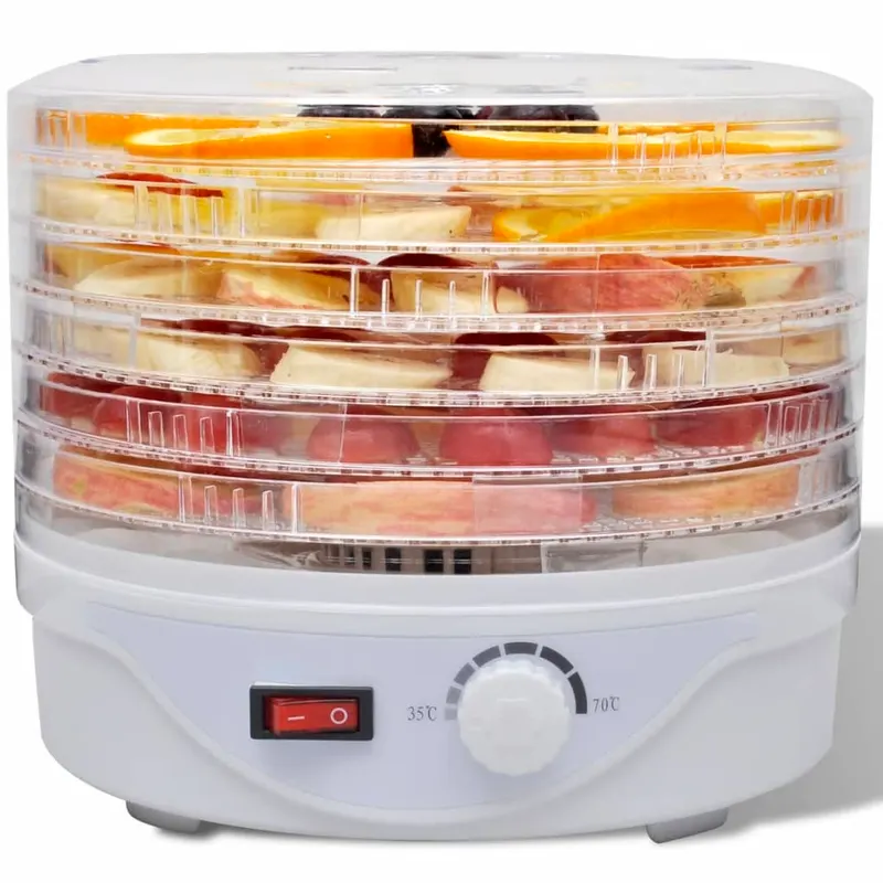 deshidrator de alimente cu 6 tavi stivuibile (rotund)