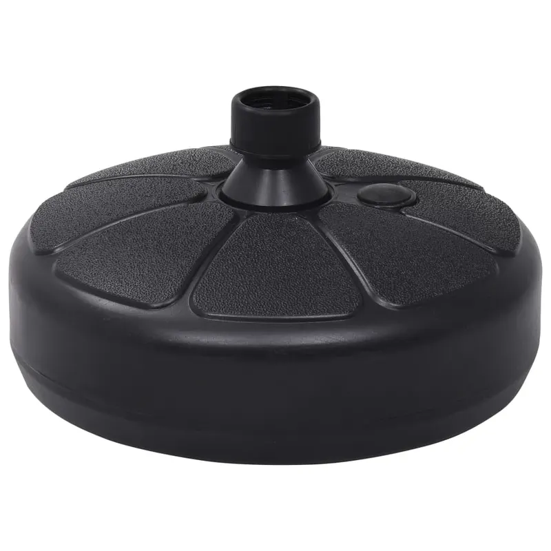 suport de umbrela, negru, 15 l, umplere cu nisip/apa