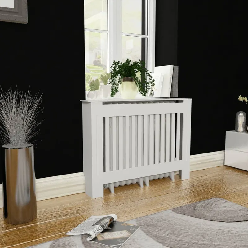 Masca de calorifer incalzire, dulap radiator, alb, 112 cm, mdf