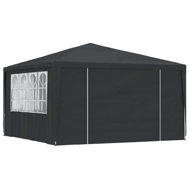 cort petrecere profesional cu pereti laterali verde 4x4m 90g/m2