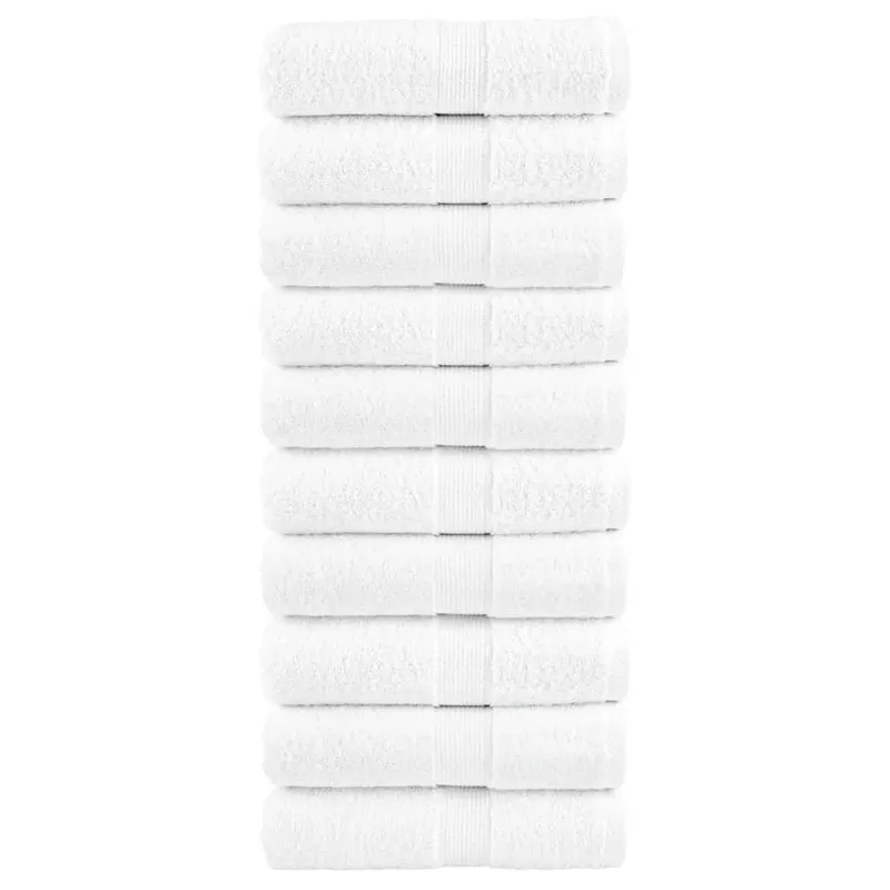 Prosoape de maini premium solund 10 buc alb 30x30cm 600gsm