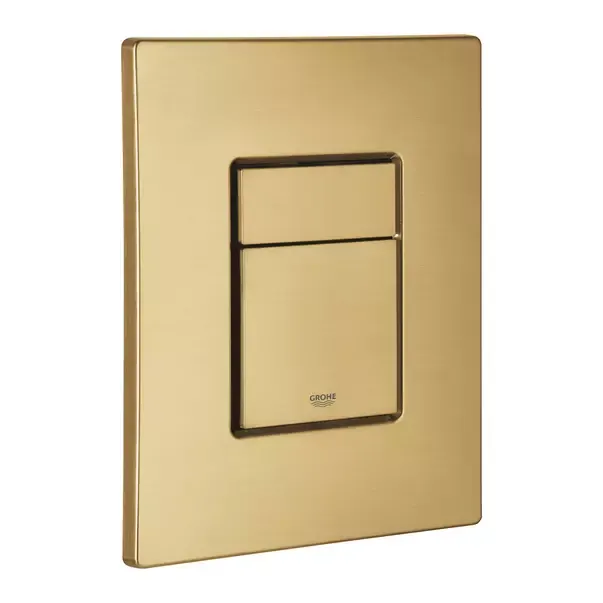 Clapeta WC Grohe 38732GN0, Skate Cosmo, dubla, reversibila, 156 x 197 mm, mat, auriu