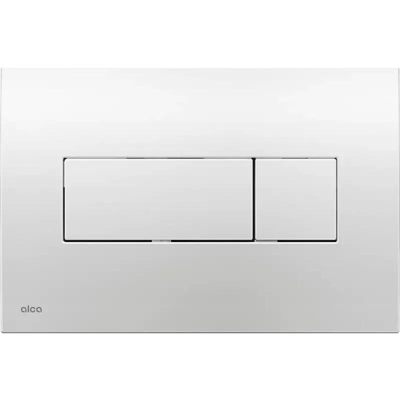 Clapeta WC Alca Basic, dubla, orizontala, 165 x 247 mm, ABS, lucios, crom, M371