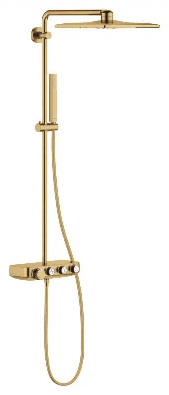 Sistem de dus Grohe SmartControl 310 26508GN0, termostat, 310 mm, aparent, mat, auriu