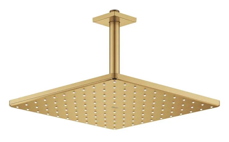 Dus fix Grohe 26566GN0, Rainshower Cube 310, pe tavan, 310 mm, 1 functie, mat, auriu