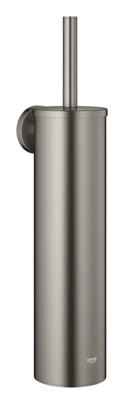 Perie WC Grohe 40696AL0, Essentials, pe perete, metal plastic, mat, grafit