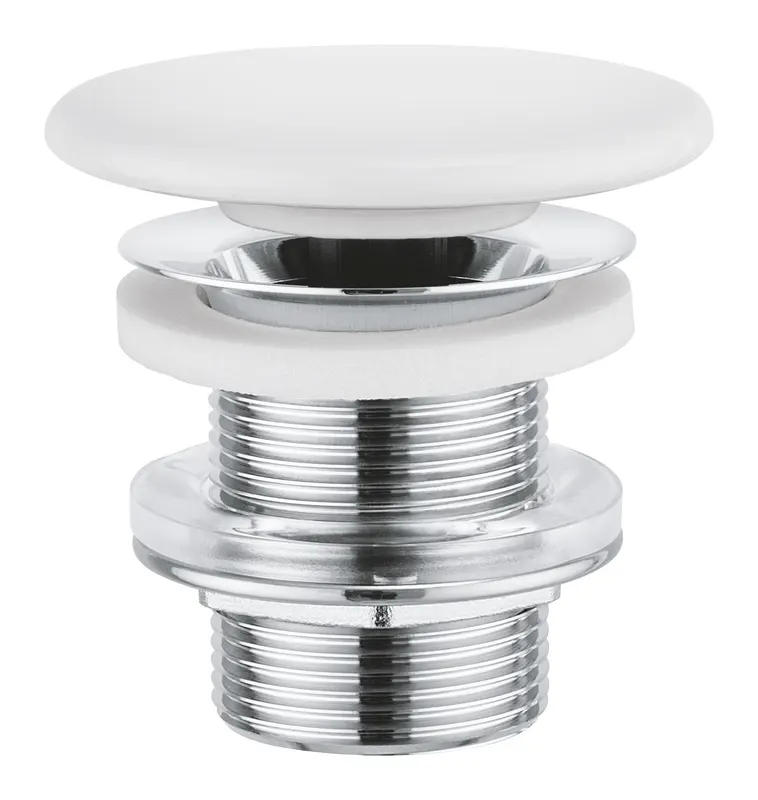 Ventil lavoar Grohe 49623000, 84 mm, 70 mm, 45 diametru, 1 1 4 diametru montaj, universal, in bideu, in lavoar, Alb