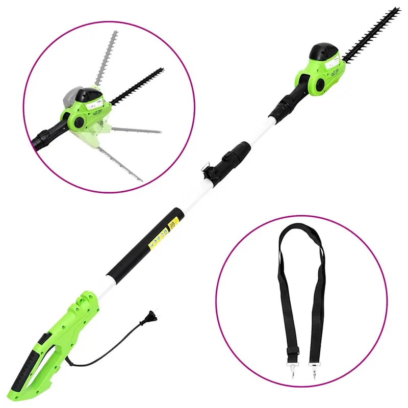 Trimmer electric de gard viu cu tija telescopica, 41 cm, 550 w