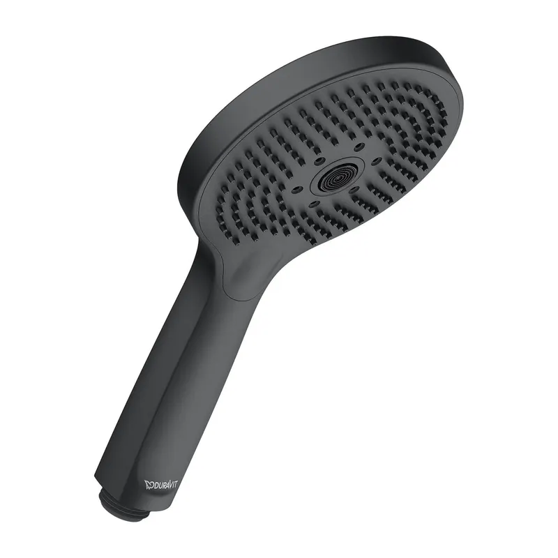 Para de dus Duravit UV0650017046, dus, diametru 120 mm, 3 functii, montaj universal, racord 1 2 , negru