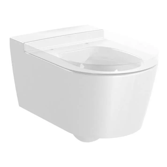 Vas WC Roca A346527000, Inspira, montaj suspendat, tip clatire jet de apa, tip evacuare orizontala, alb