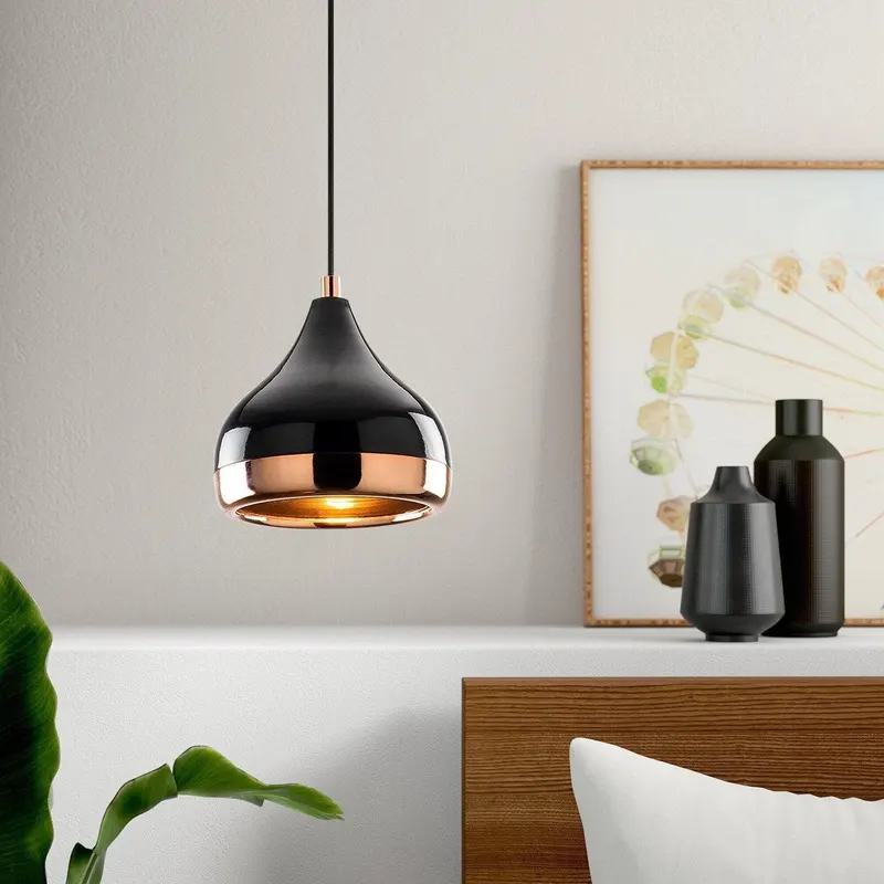 Lustra Solu 01, Negru, 17x17x112 cm - Negru