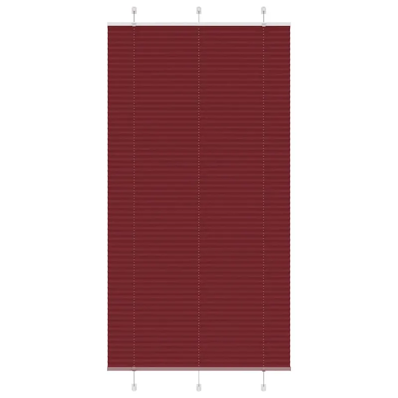 jaluza plisata bordeaux rosu 105x200 cm latime tesatura 104,4cm