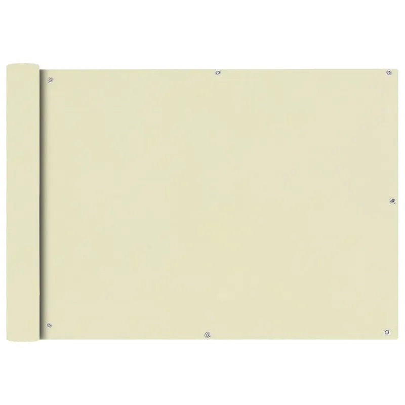 prelata balcon din material textil oxford, 75 x 600 cm, bej