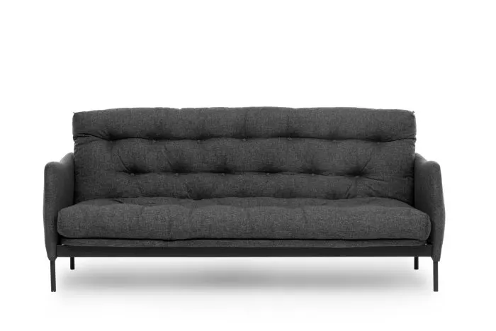 Canapea extensibila RENGE, 3 locuri, gri inchis, 200x82x92 cm