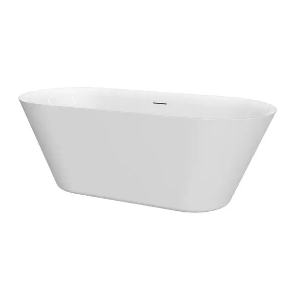 Cada freestanding Florida Viva Slim, 167 cm, ovala, cu instalatie completa, garantie 2 ani, alb