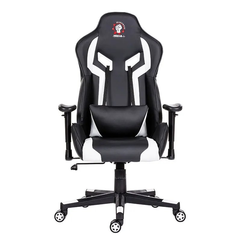 Scaun gaming Venom, negru cu alb