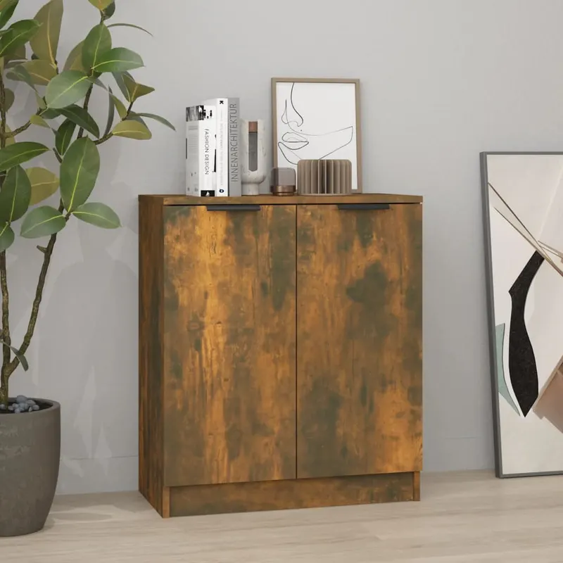servanta, stejar fumuriu, 60x30x70 cm, lemn prelucrat
