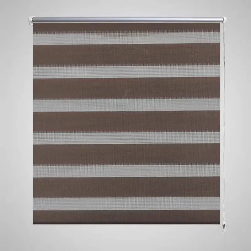 Jaluzea tip zebra, 80 x 150 cm, cafeniu
