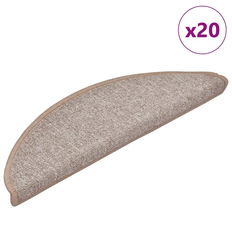 covorase scara 20 buc maro deschis 56x17x3 cm