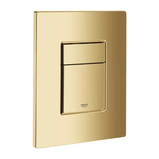 Placa de actionare Grohe 38732GL0, Skate Cosmopolitan, dubla, 156 x 197 mm, verticala, lucios, auriu