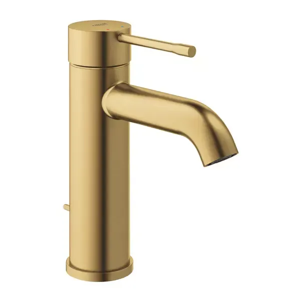 Baterie lavoar Grohe 23589GN1, Essence, 3 8 , S, 174 mm, ventil, mat, auriu