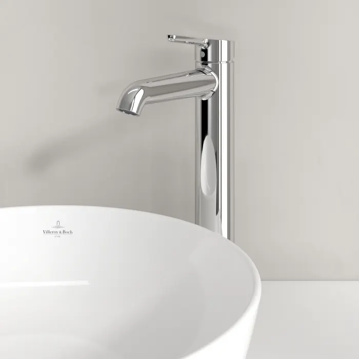 Baterie baie pentru lavoar cu ventil click-clack, crom, VilleroyBoch Skyla