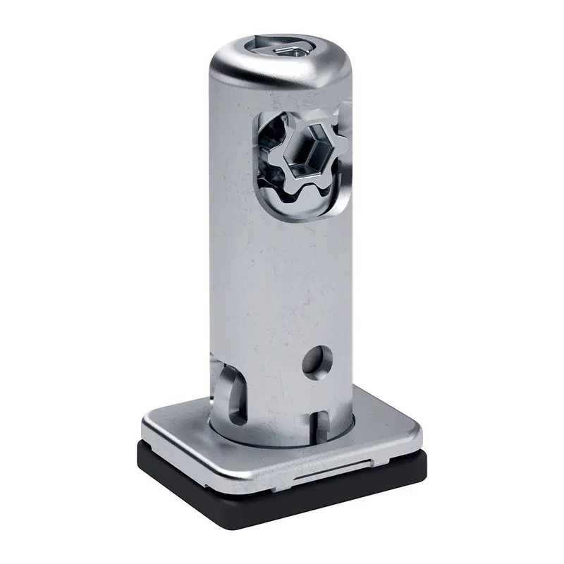Picior nivelare REKORD TECH, tabla, finisaj zincat, 12 mm