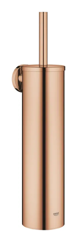 Perie WC Grohe 40696DA0, Essentials, pe perete, metal plastic, lucios, cupru