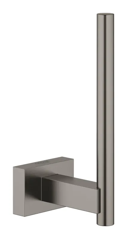 Suport hartie igienica Grohe 40623AL1, Essentials Cube, fixare ascunsa, mat, grafit