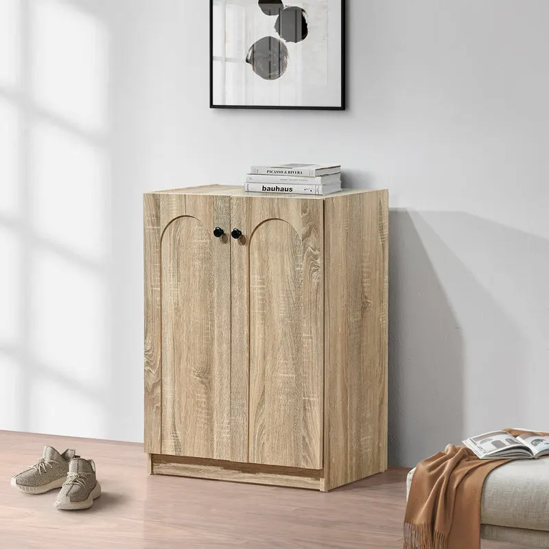 Dulap pentru pantofi cu functie de organizare, Ambera, lemn, sonoma, 60x36x81 cm - Stejar