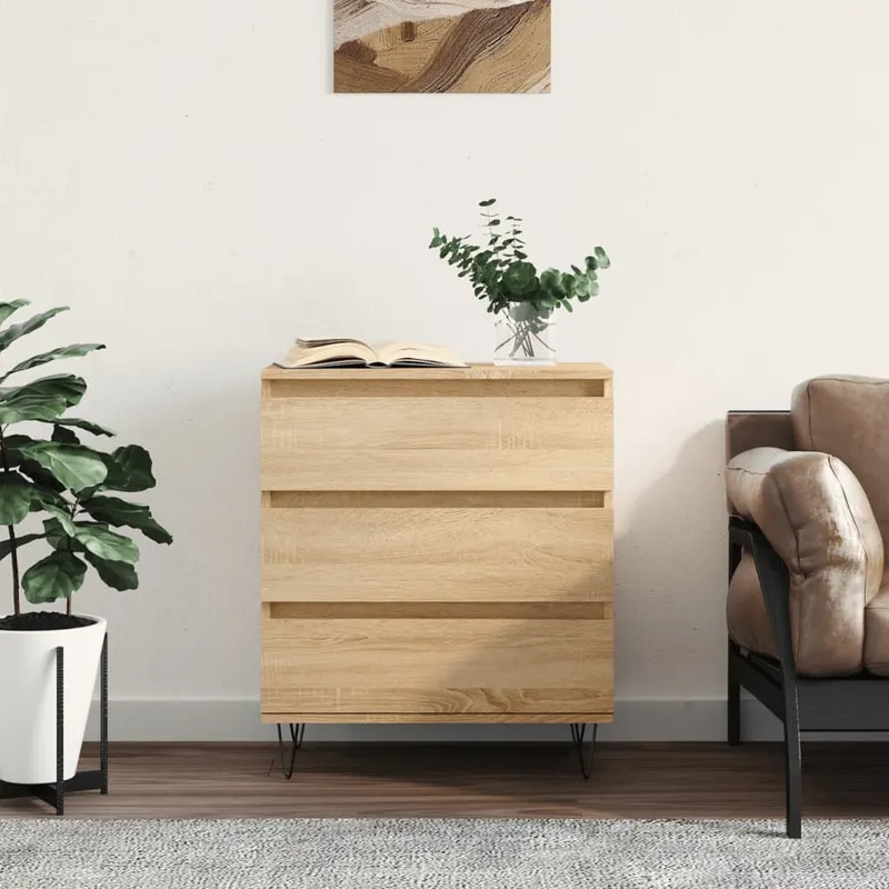 servanta, stejar sonoma, 60x35x70 cm, lemn prelucrat